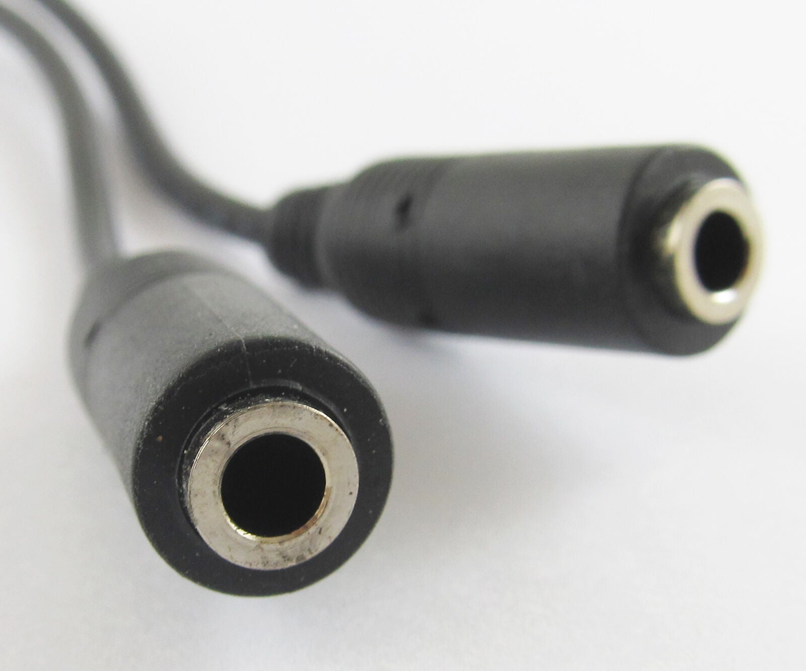 5sets 0.25M 1 Male to 2 Female 3.5mm 1/8 Stereo AUX Audio Cable Y Splitter