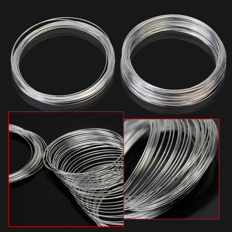 Stainless Steel Memory Wire 60 Loops Jewelry Making Crafts For Bangle Bracelet