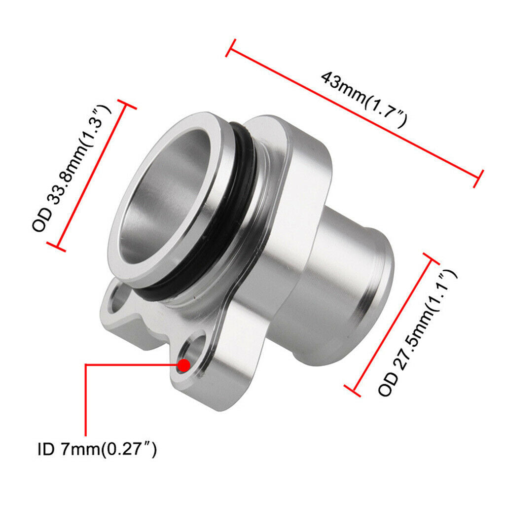 Water Hose Fitting Replacement 11537541992 for Bmw N54 335i Aluminum