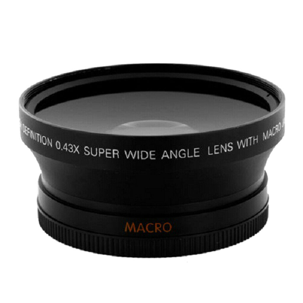 52mm 0.45x HD super wide angle lens with macro for Canon EOS 70D 60D 7D