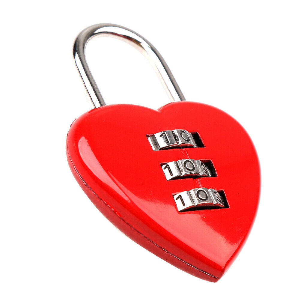 Combination Lock 3 Digit Padlock Heavy Duty Weatherproof for School Gym Sports