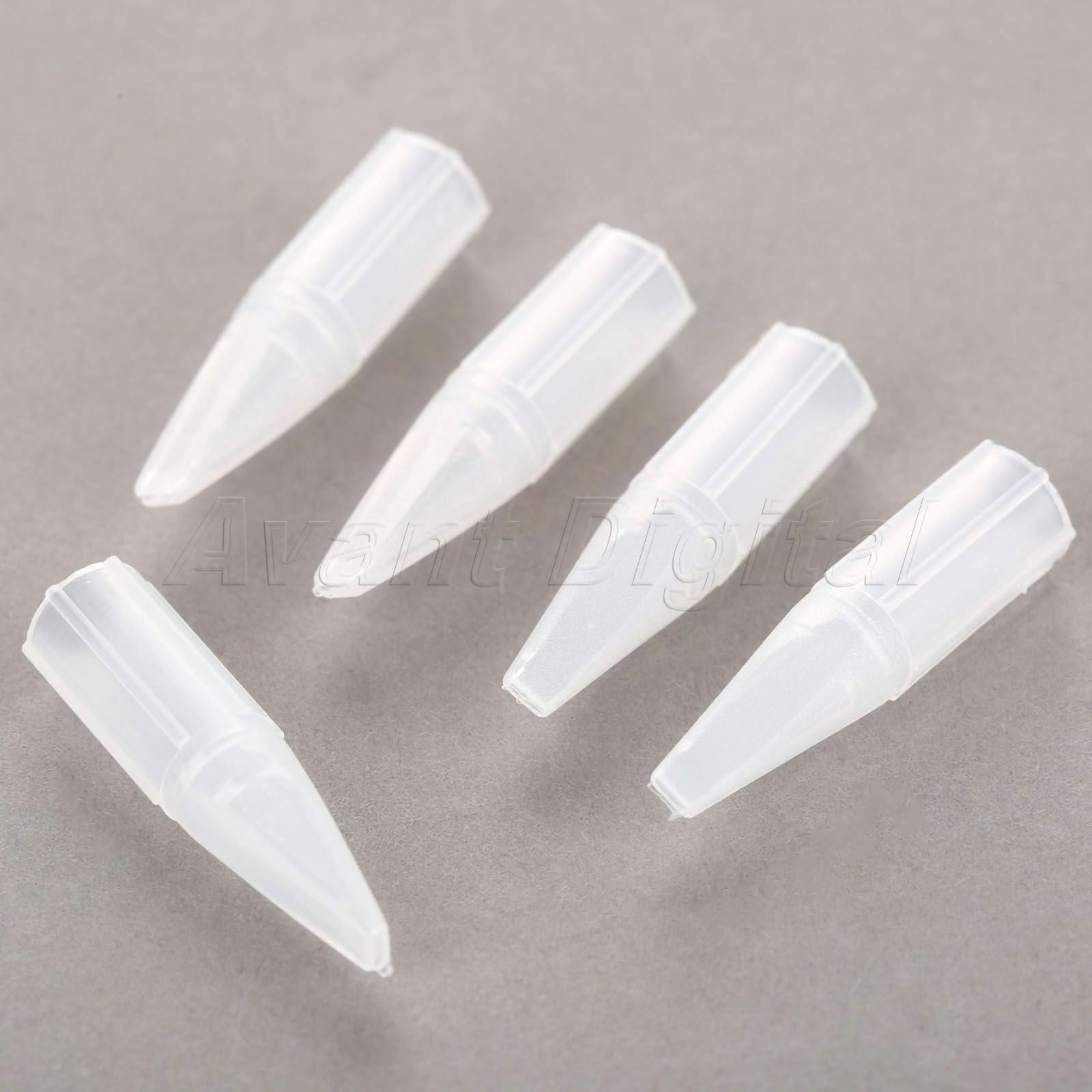 50pcs Convenient Tattoo Needle Tips Flat Mouth 5F Permanent Eyebrow Makeup Tool