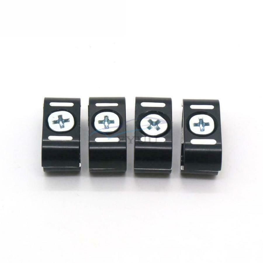 4PCS Aluminum Black Brake Throttle Cable Clamp Protector For Sportster 883 1200