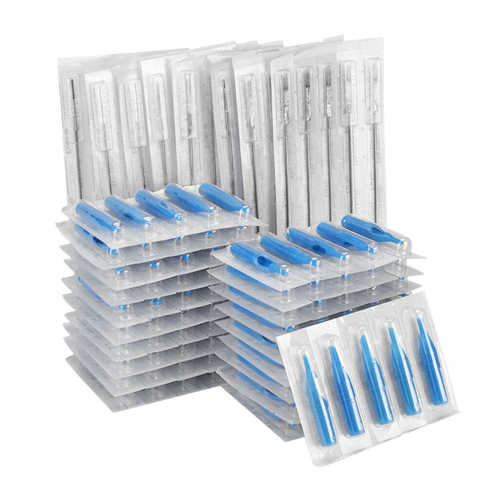 200 Counts Stainless Steel Tattoo Needles Nozzle Tips Tattoo Accessories