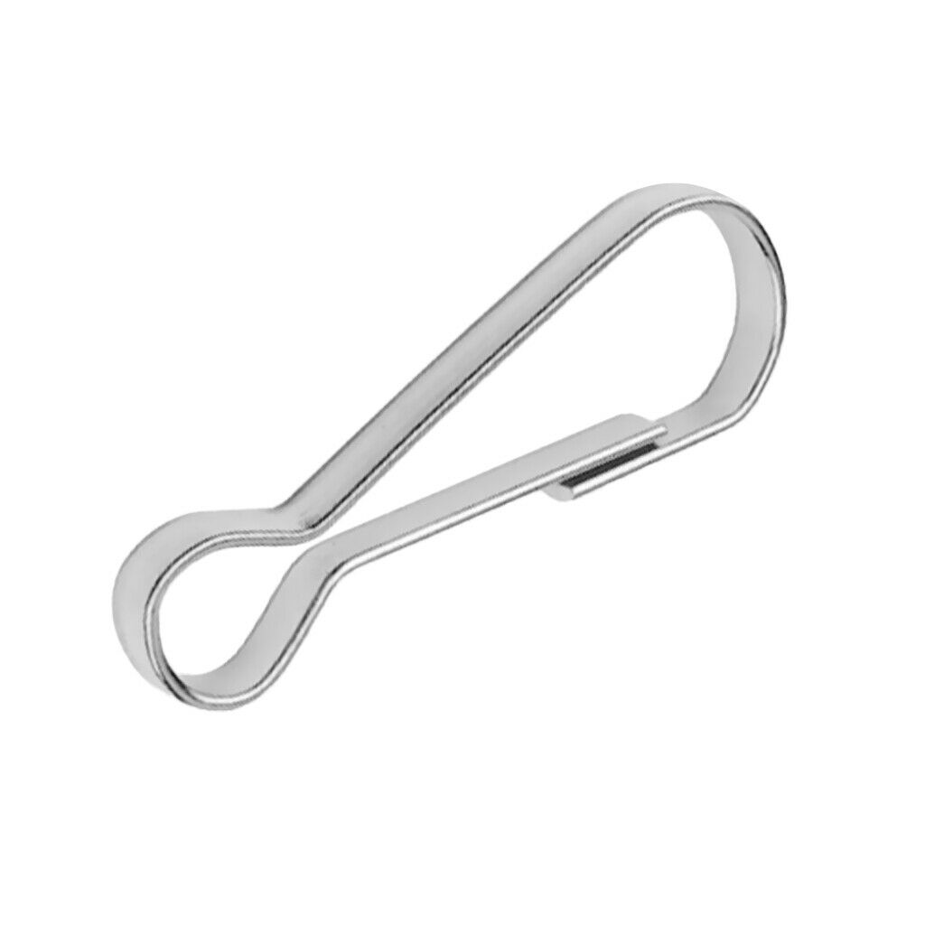 200x Steel Spring Hooks Snap Clips Lanyard Chain Hanging Buckles Buckle