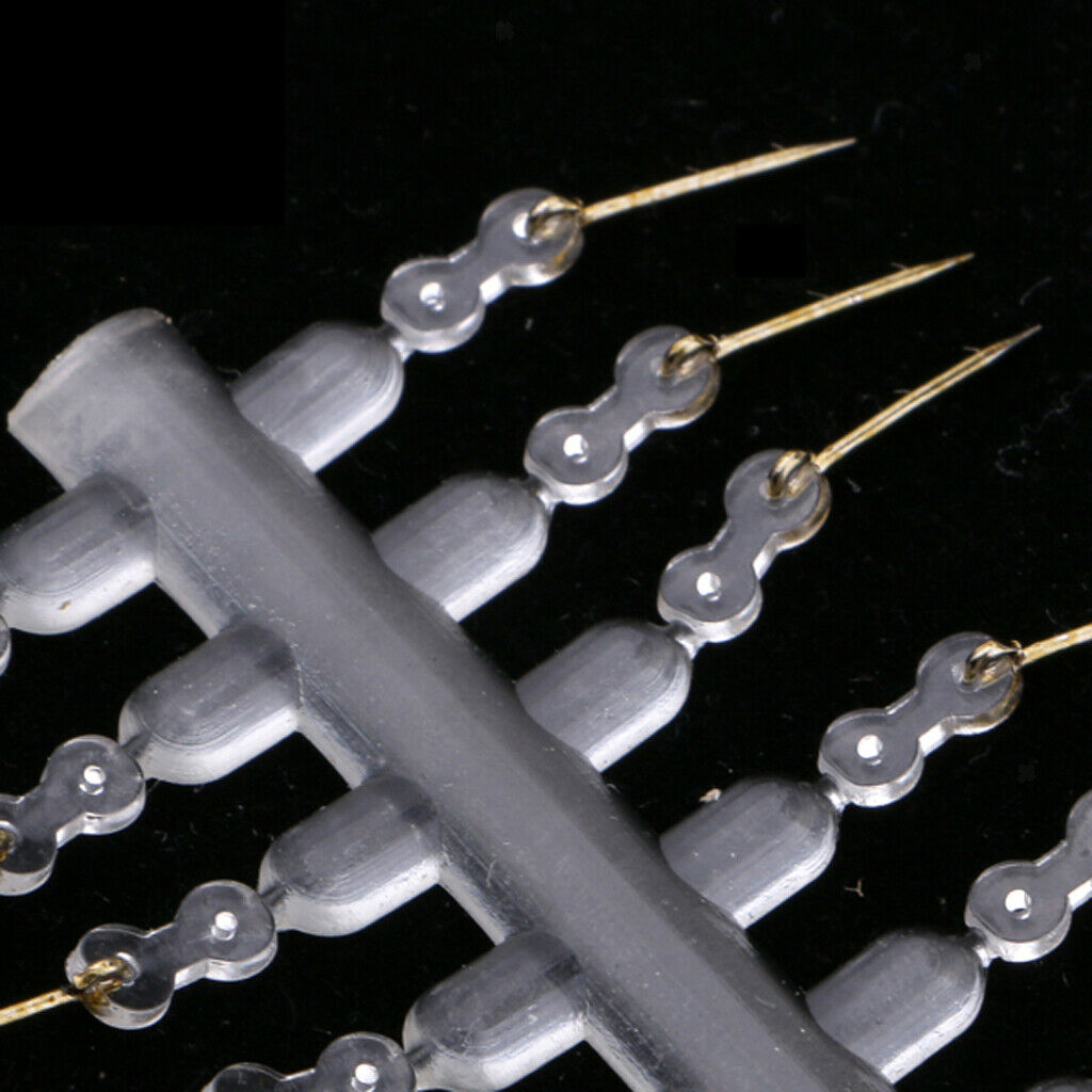 12pcs Bait Spikes with Silicone Ring for Carp Fishing Hair Rigs Hooks 10mm