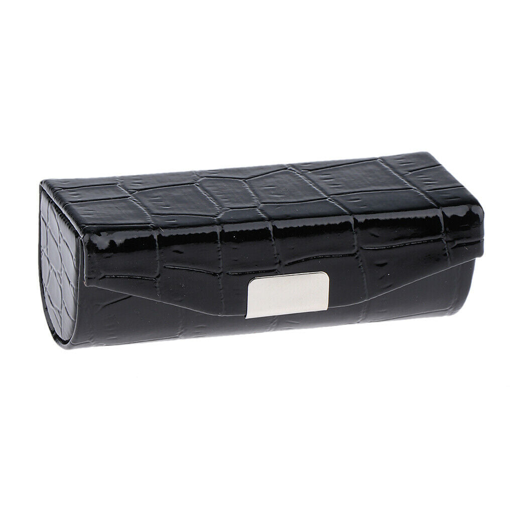 2 x PU Leather Small Lipstick Case Holder with Mirror Organizer Bag for Purse