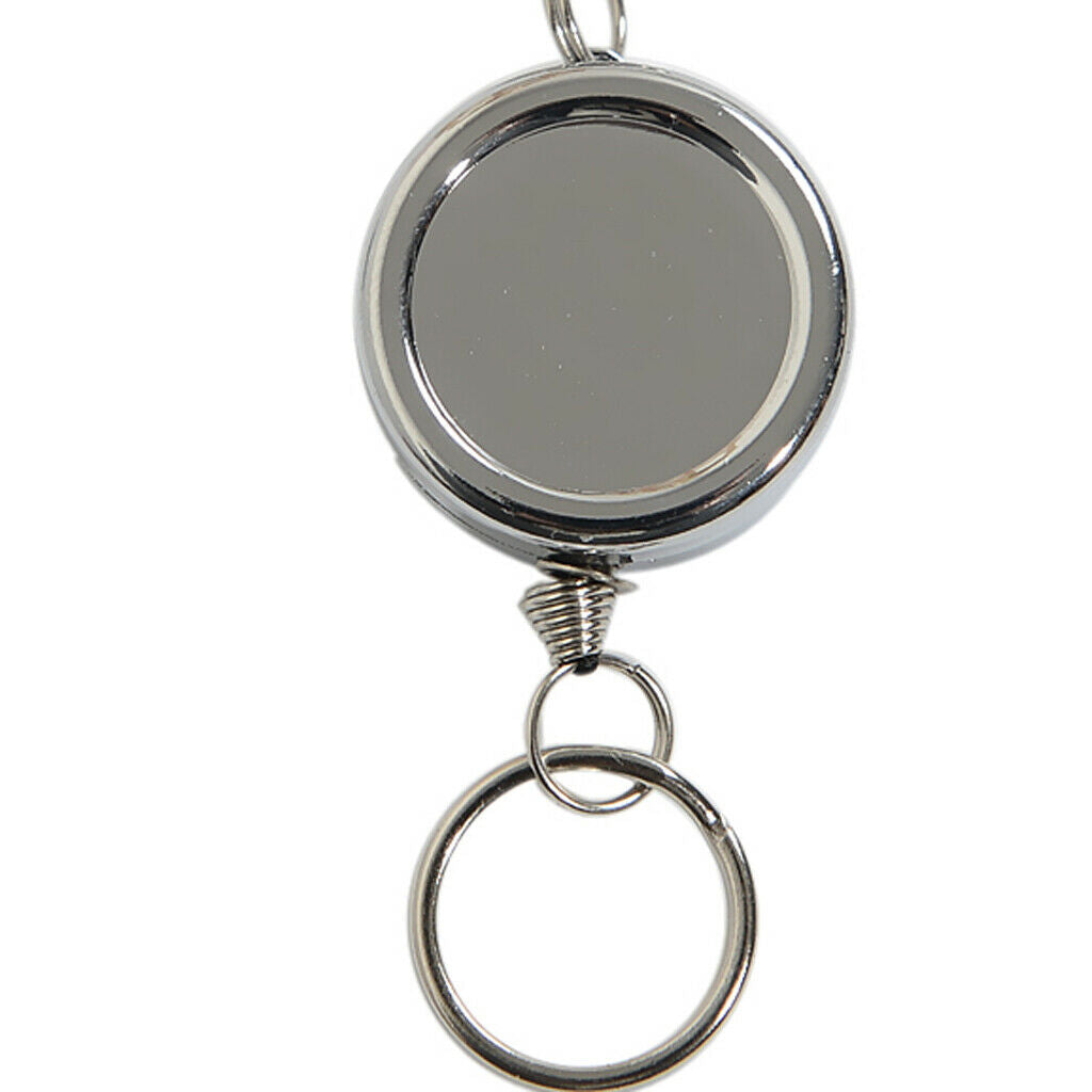 Prettyia Retractable Carabiner  Keyring Key Chain Ring Card Holder