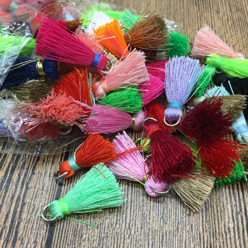 50pcs Muti color Cotton Thread Tassel scarf DIY Jewelry Accessories Tassels 20mm