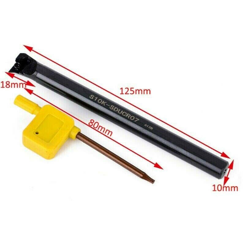 95° S10K SDUCR07 10*125mm Internal Turning Tool holder For DCMT070204 Insert