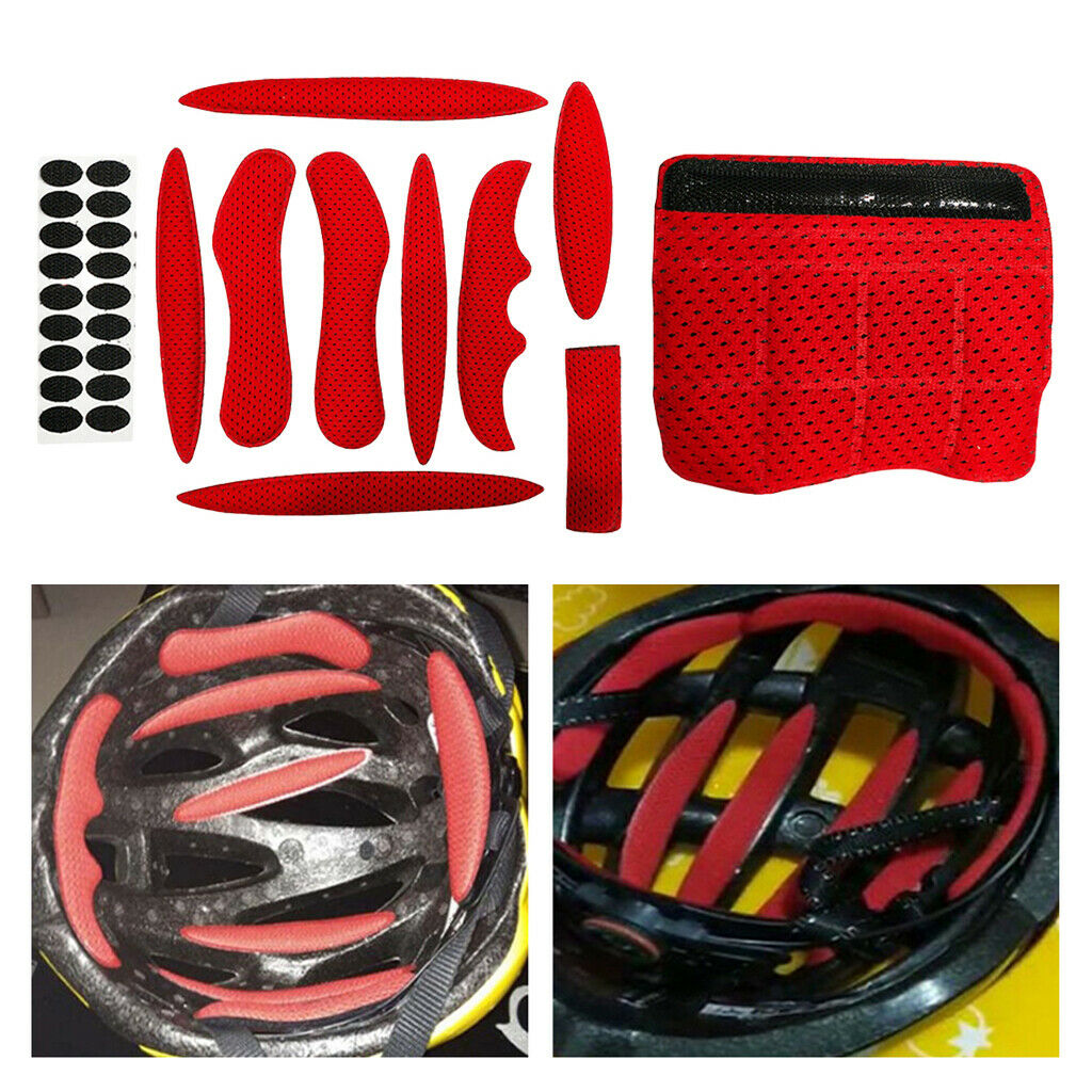 11pcs  Helmet Pad Sponge Cycling Helmet Padding Set  Accessories