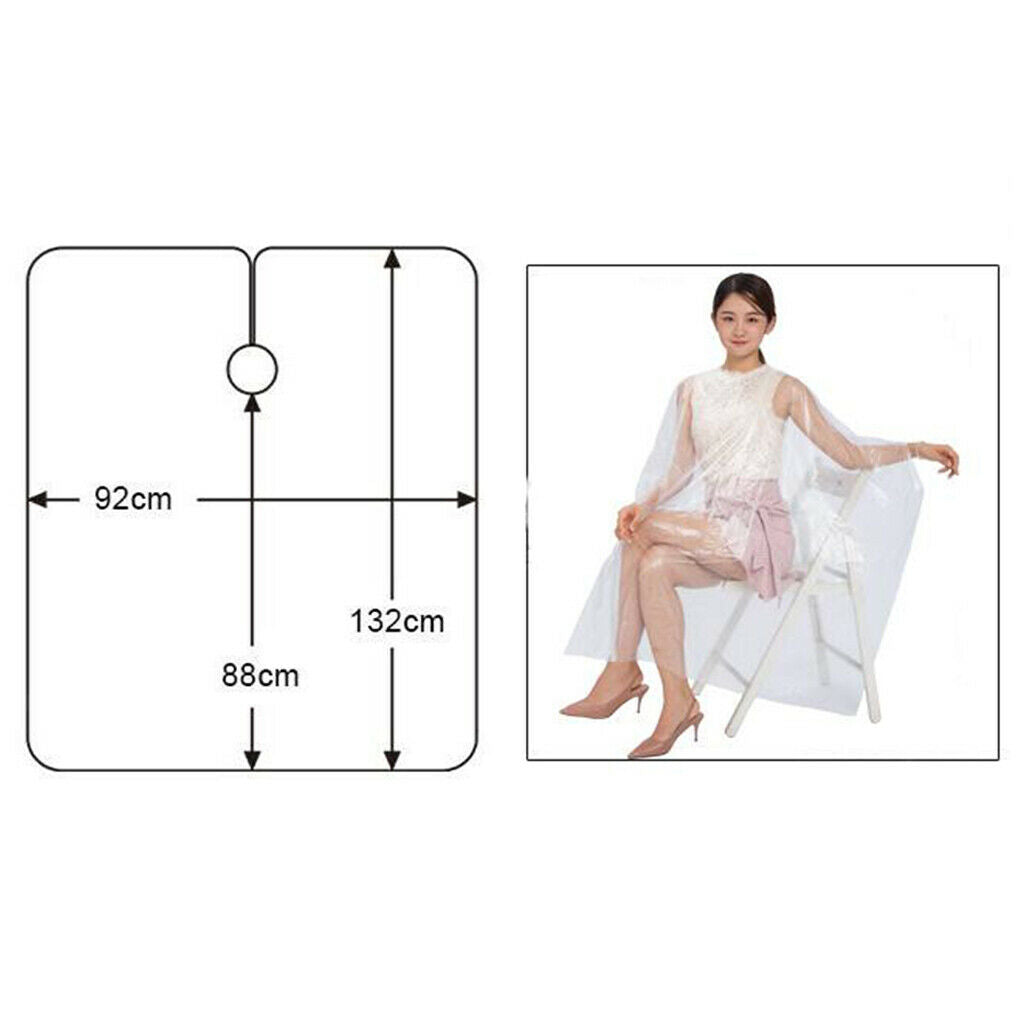 200x Waterproof Disposable Hair Cutting Gown Hair Cut Barber Capes Apron