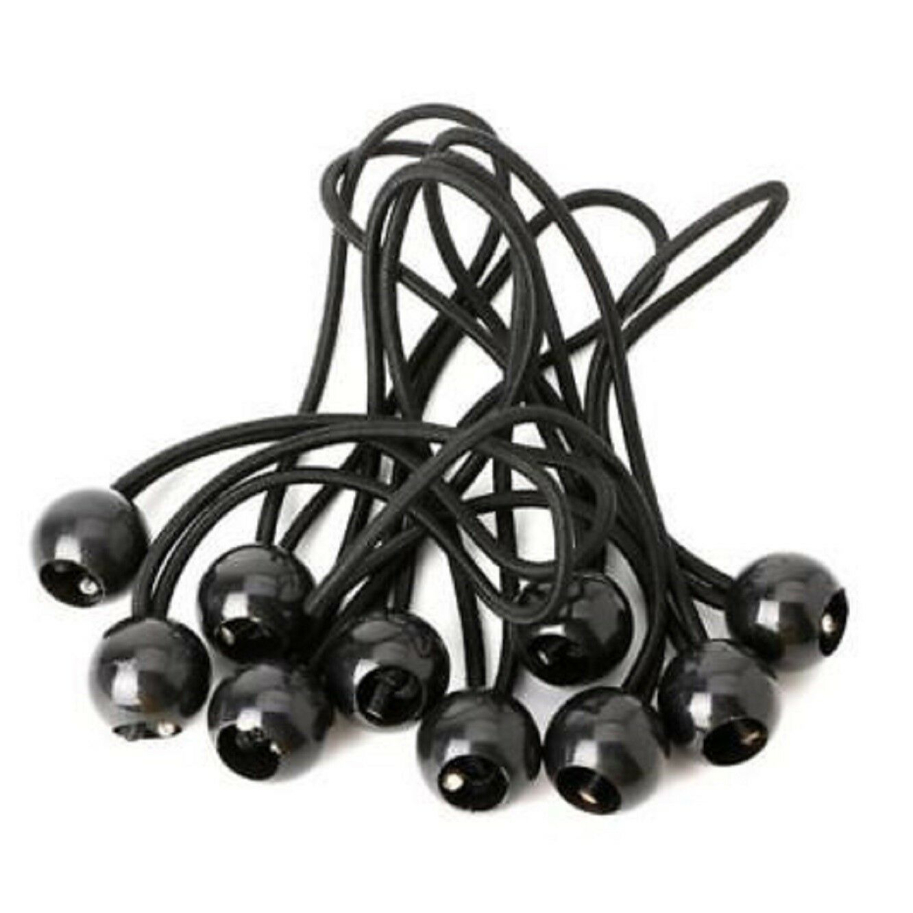 10pcs Flag Pole Clip Attach Windsocks Ball Bungee Cord Ties Flags To Poles L180