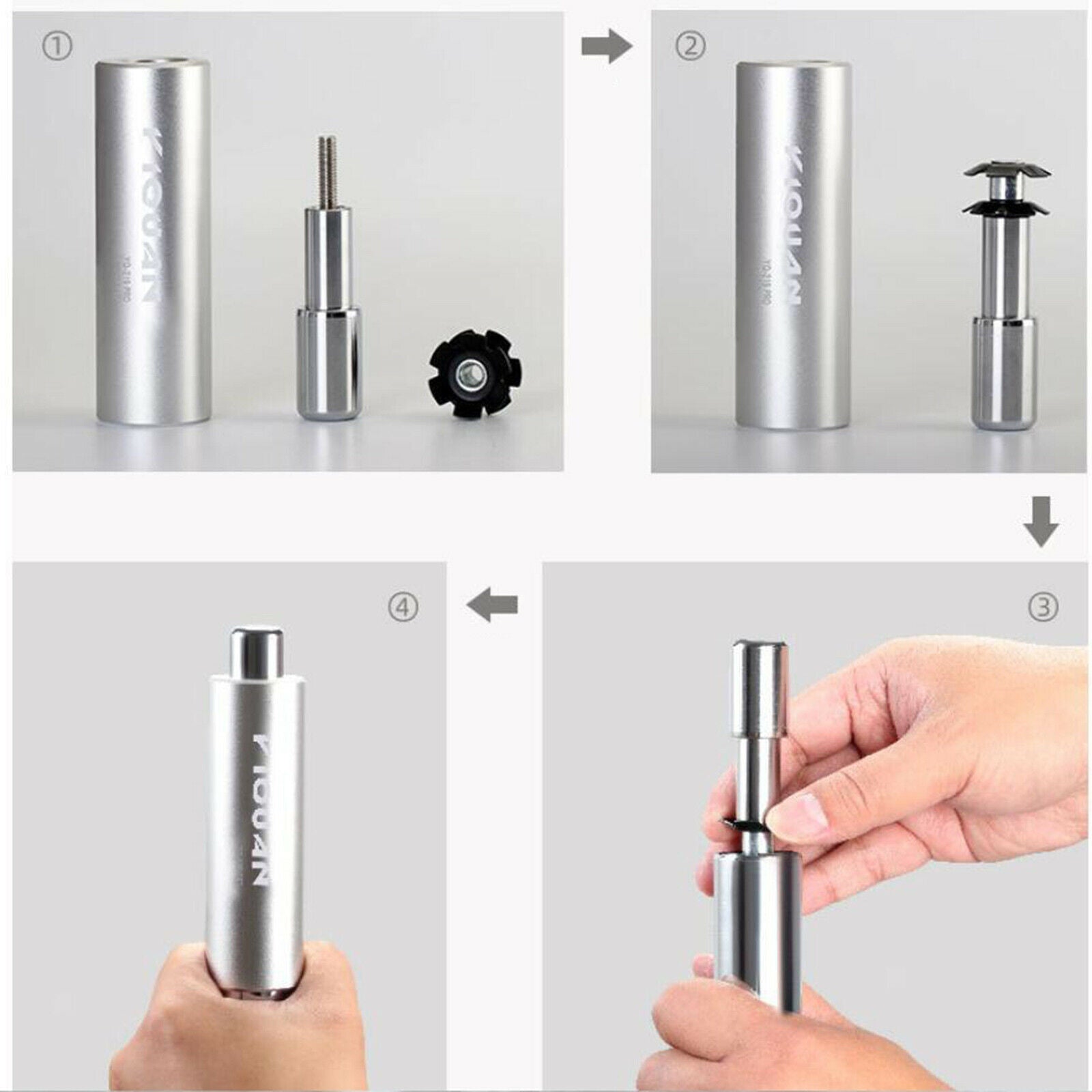 Bike Headset Driver Front Fork Star Nut Threadless Assemble Repair Setter
