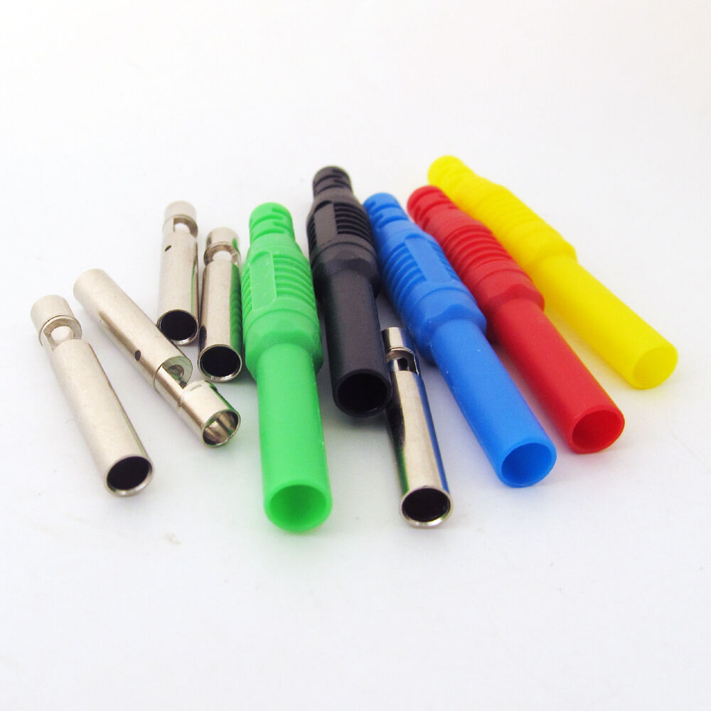4sets 5color 4mm Banana Female Jack for Seal Insulated Stackable 4mm Banana Plug