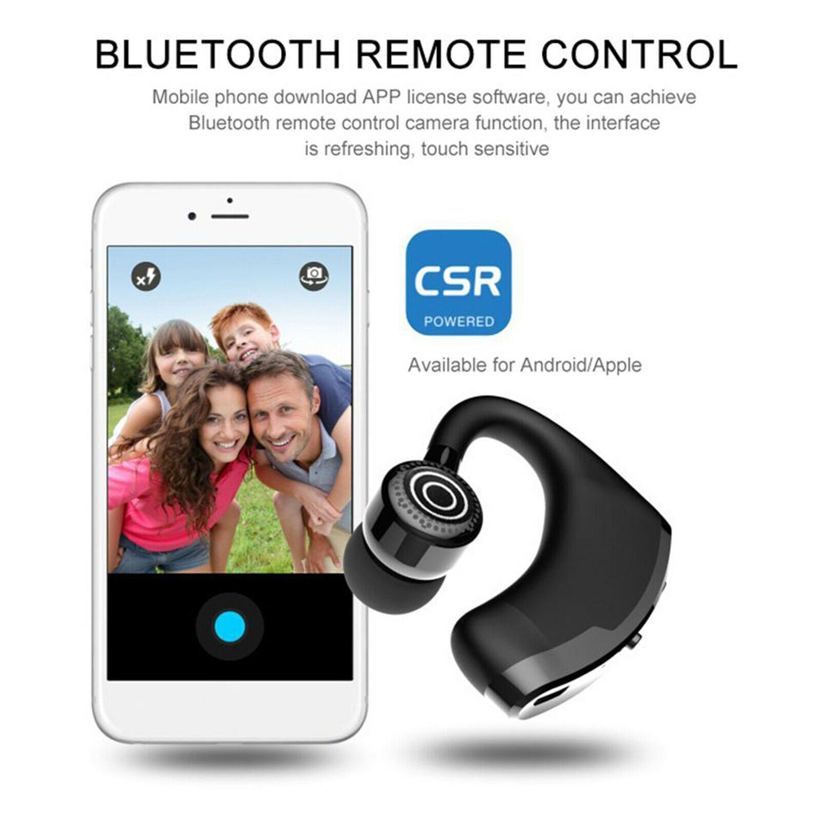 V9 Bluetooth Headset V4.0 with Microphone for Cell Phone Business Office