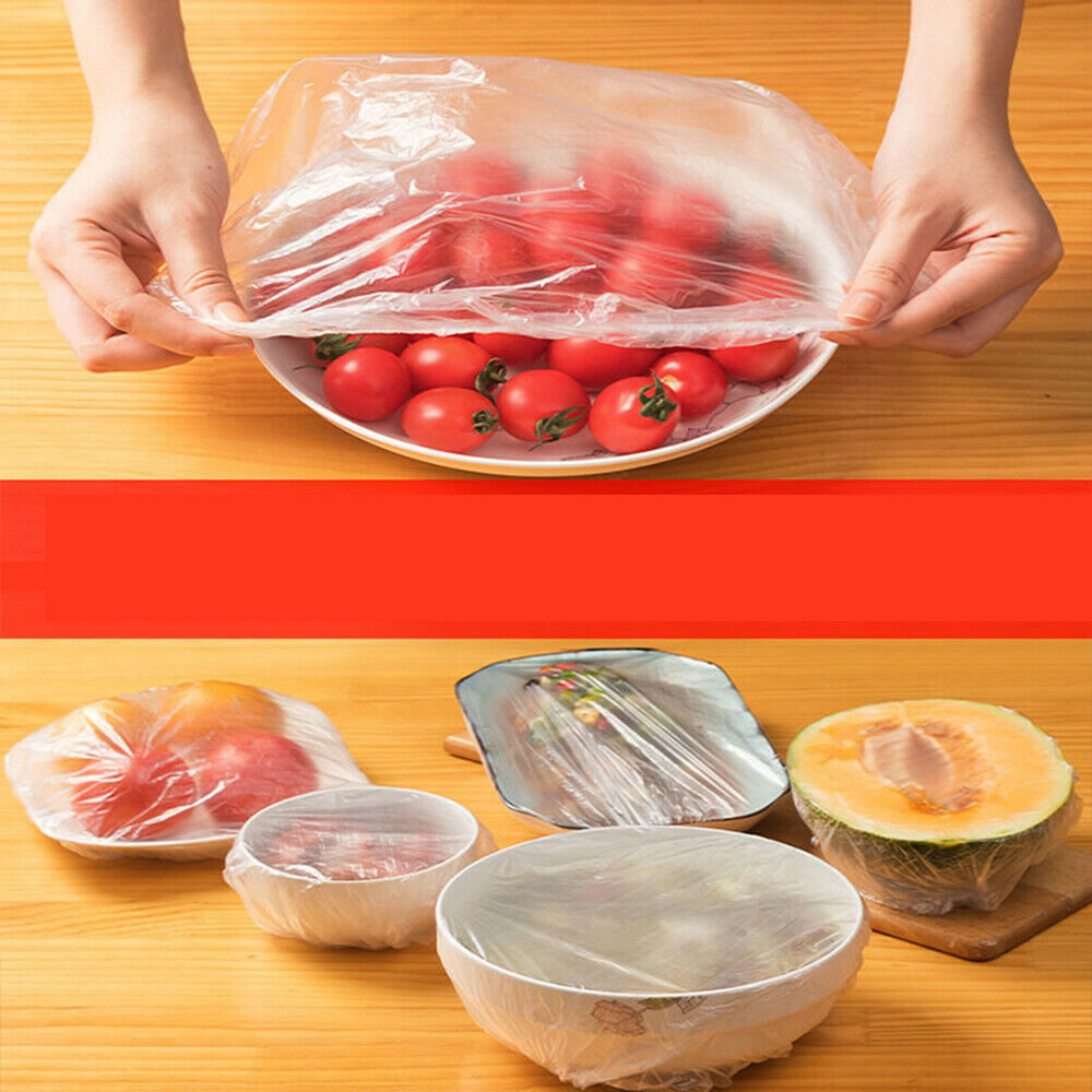 Disposable Food Storage Covers for Bowls Elastic Plate Covers Bowl 100Pcs/Set