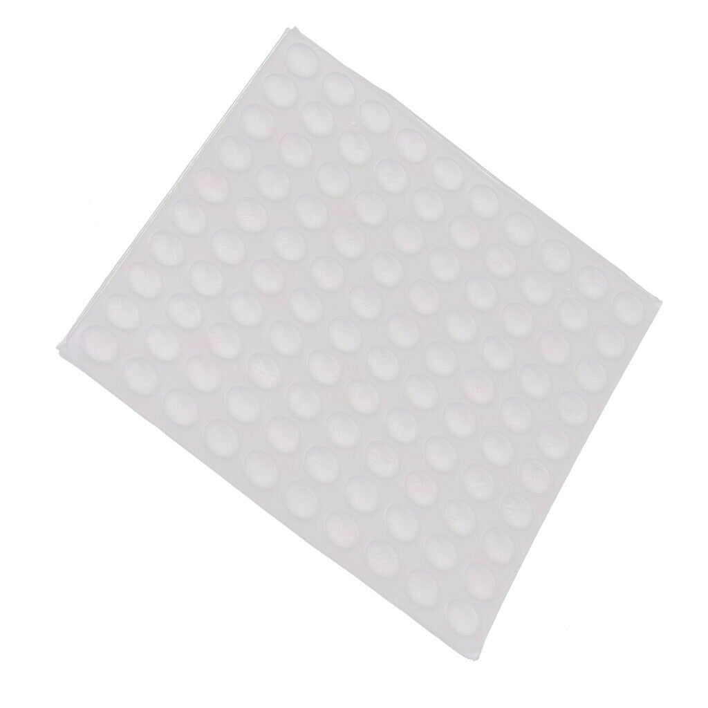 64Pcs 12mm Clear Door Knob Bumpers Stopper Self-Adhesive Bumpers Sticky Wall