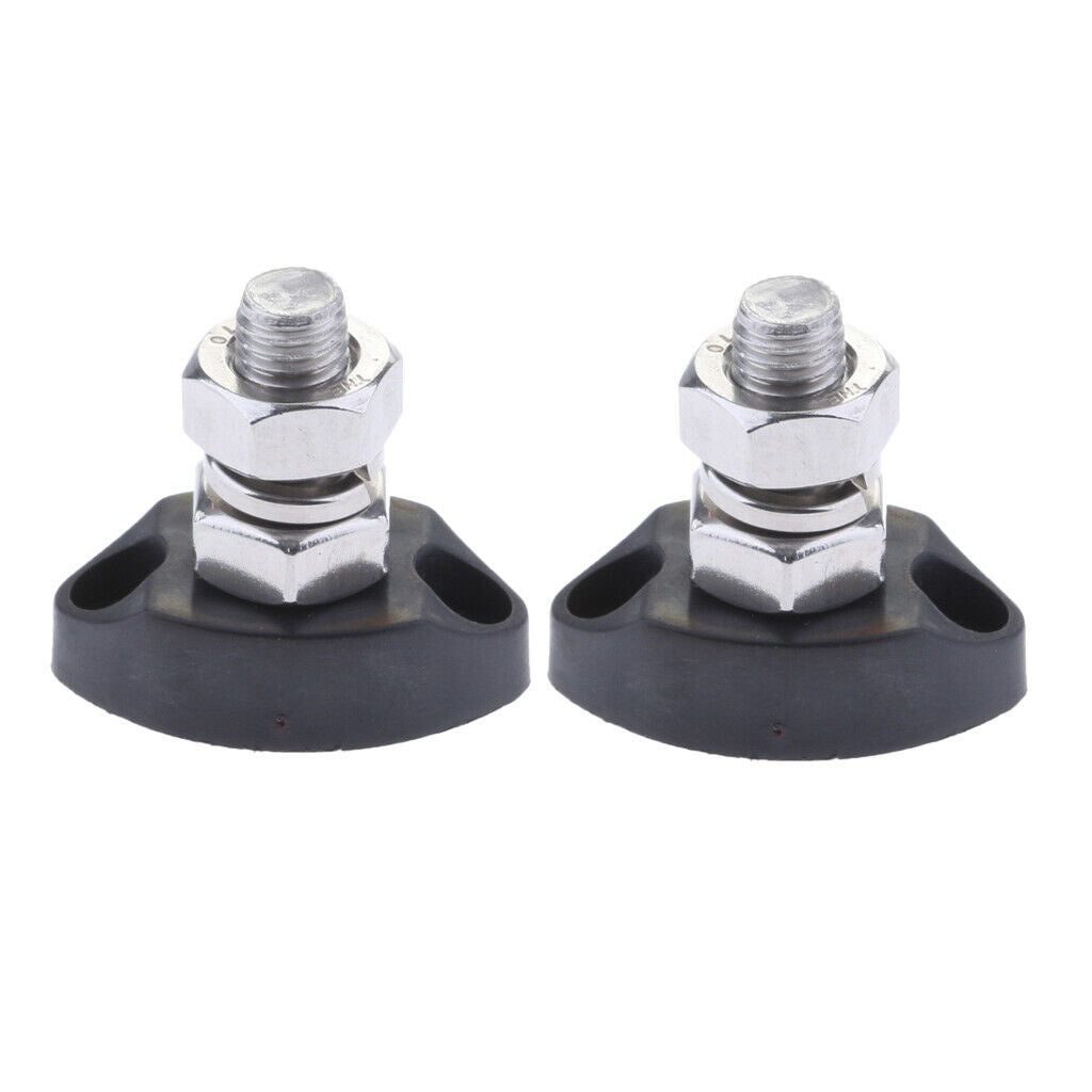 2 Packs Replacement Junction Block Stainless Steel Terminal Stud 8mm M8
