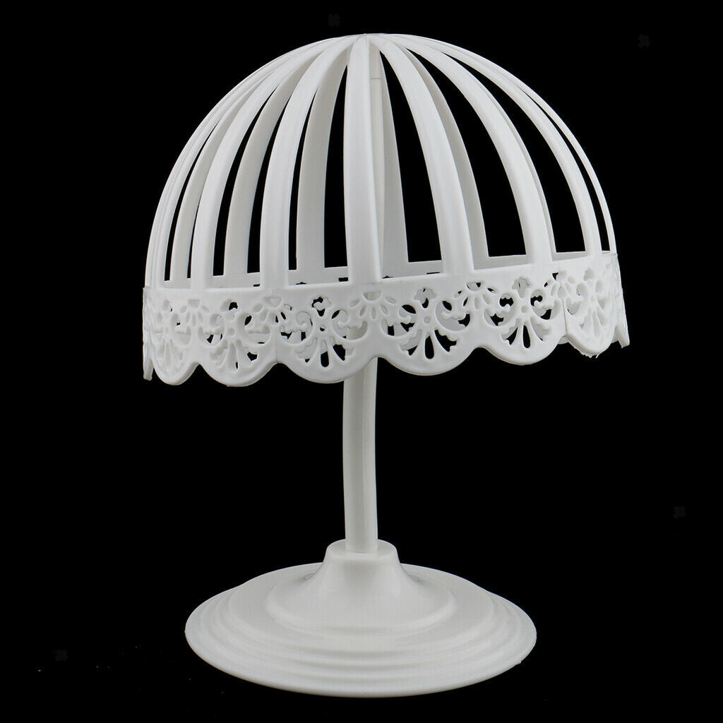 2Pcs 45/40cm Detachable Child Beret Hat Hair Toupee Wigs Display Rack Stand
