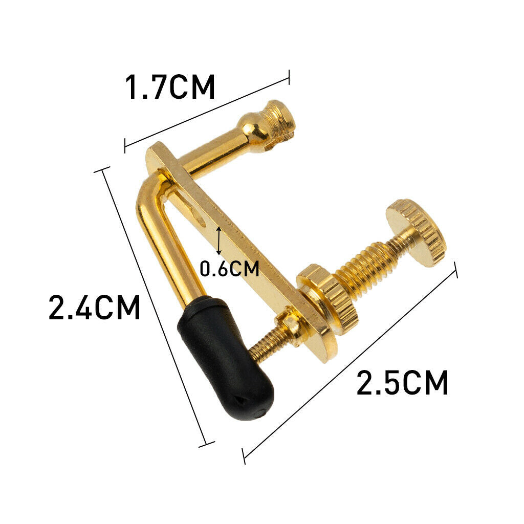 4 Pieces Metal Fine Tune Adjusters String Instrument Changing For 3/4 4/4 Violin