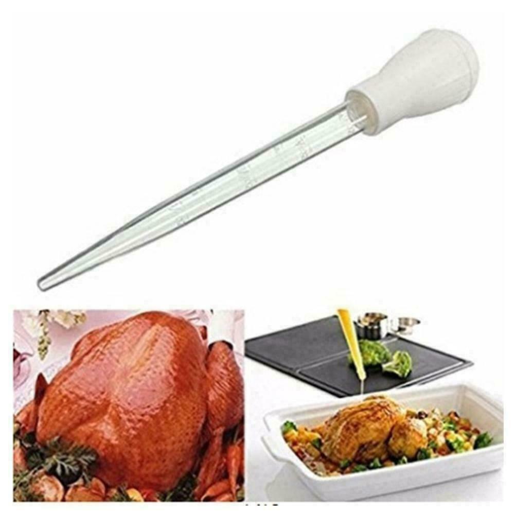 Turkey Baster Clear Tube Syringe Oil Suck Pump Pipe Fresh 30ml AU BBQ H5Z7