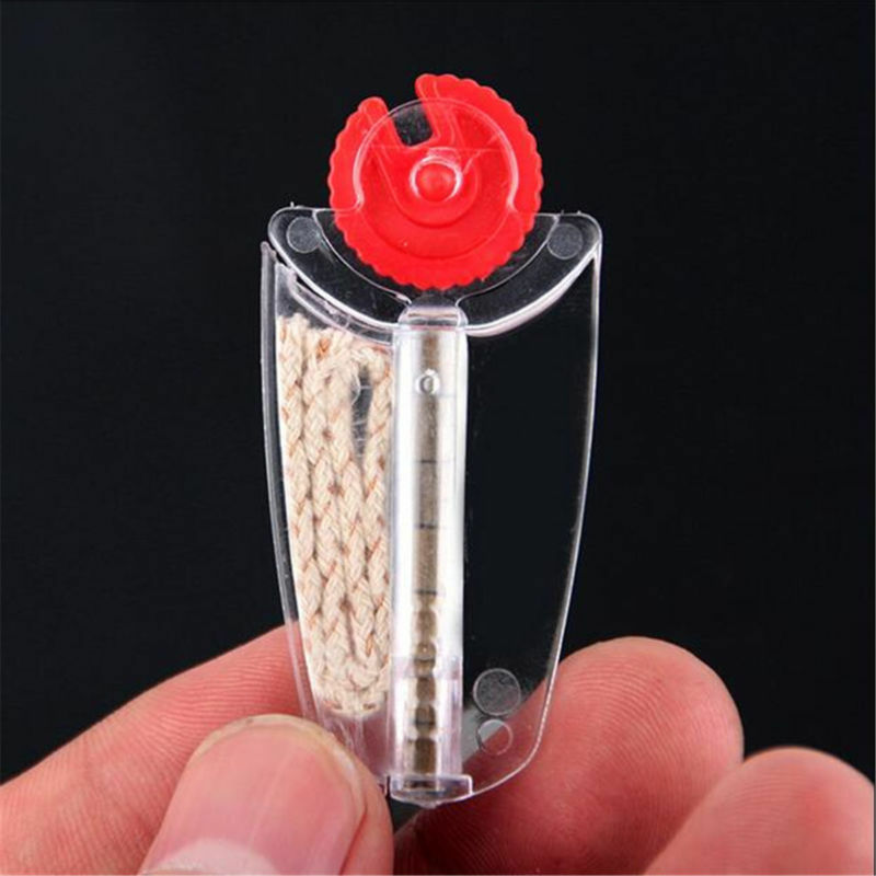 3 Sets Flints Stones Cotton Core Replacement in Dispenser for Lighter