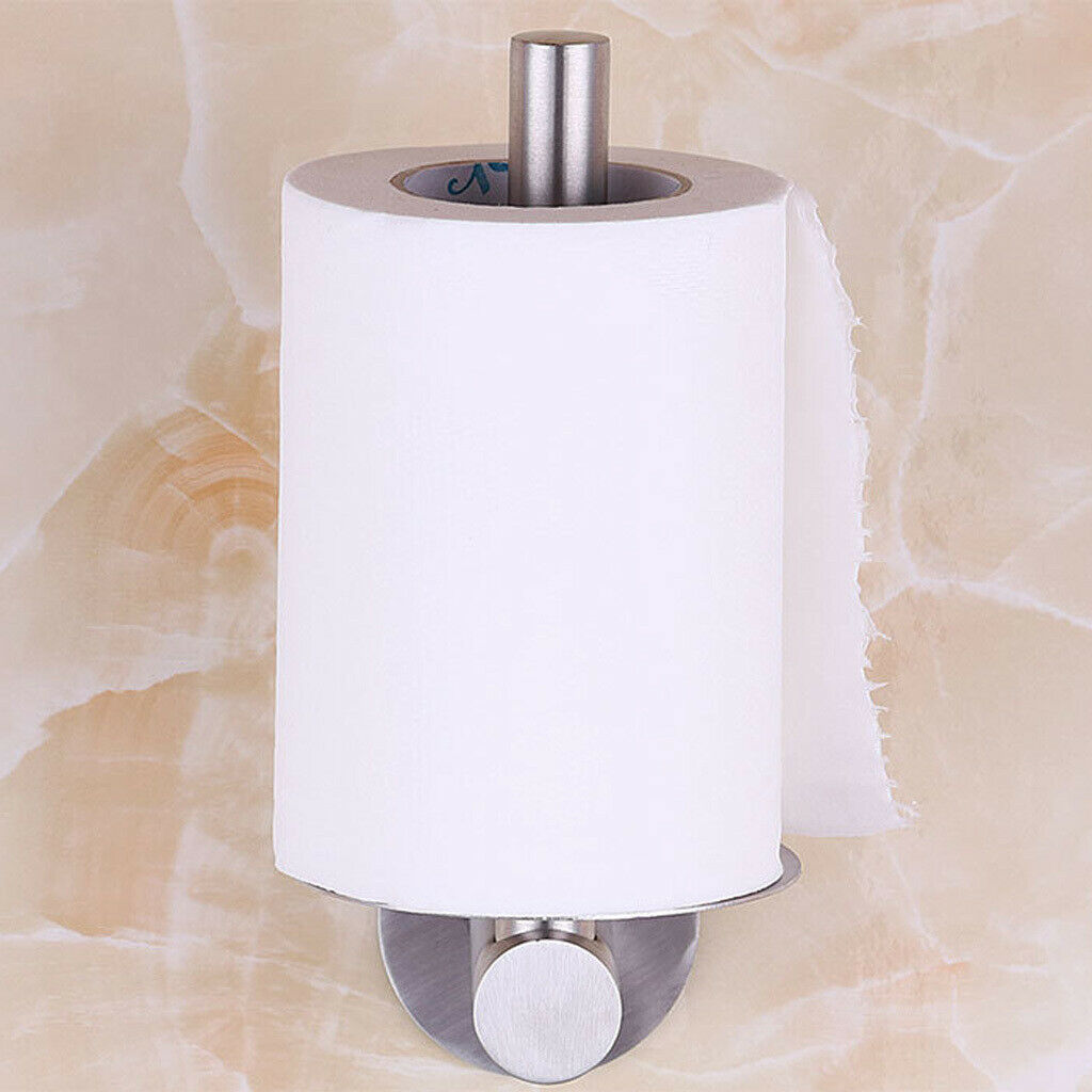 1 Piece Stainless Steel Wall Mounted Paper Towel Holder Toilet Roll Holder
