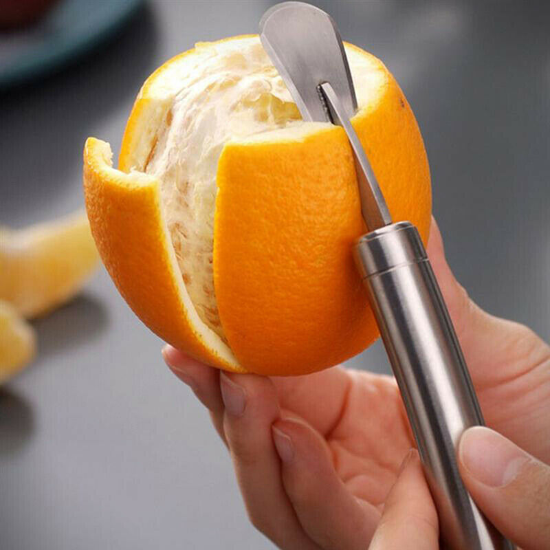 Orange Peeler Stainless Steel Lemon Orange Peeler Fruit Grapefruit Opener Cut XC