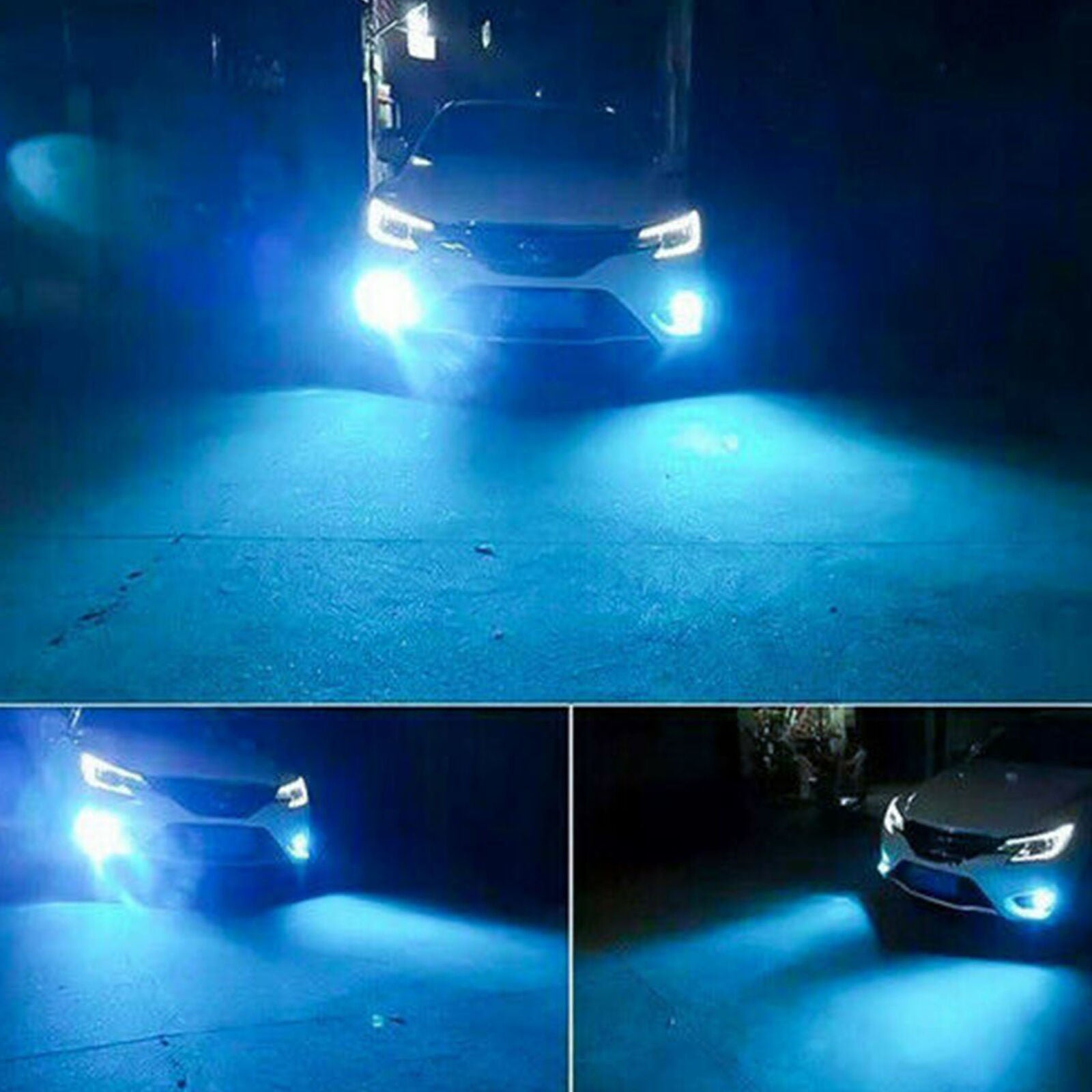 H16 5202 LED Fog Light Lamp Bulbs for GMC Sierra 1500 2008-2015 8000K Ice Blue