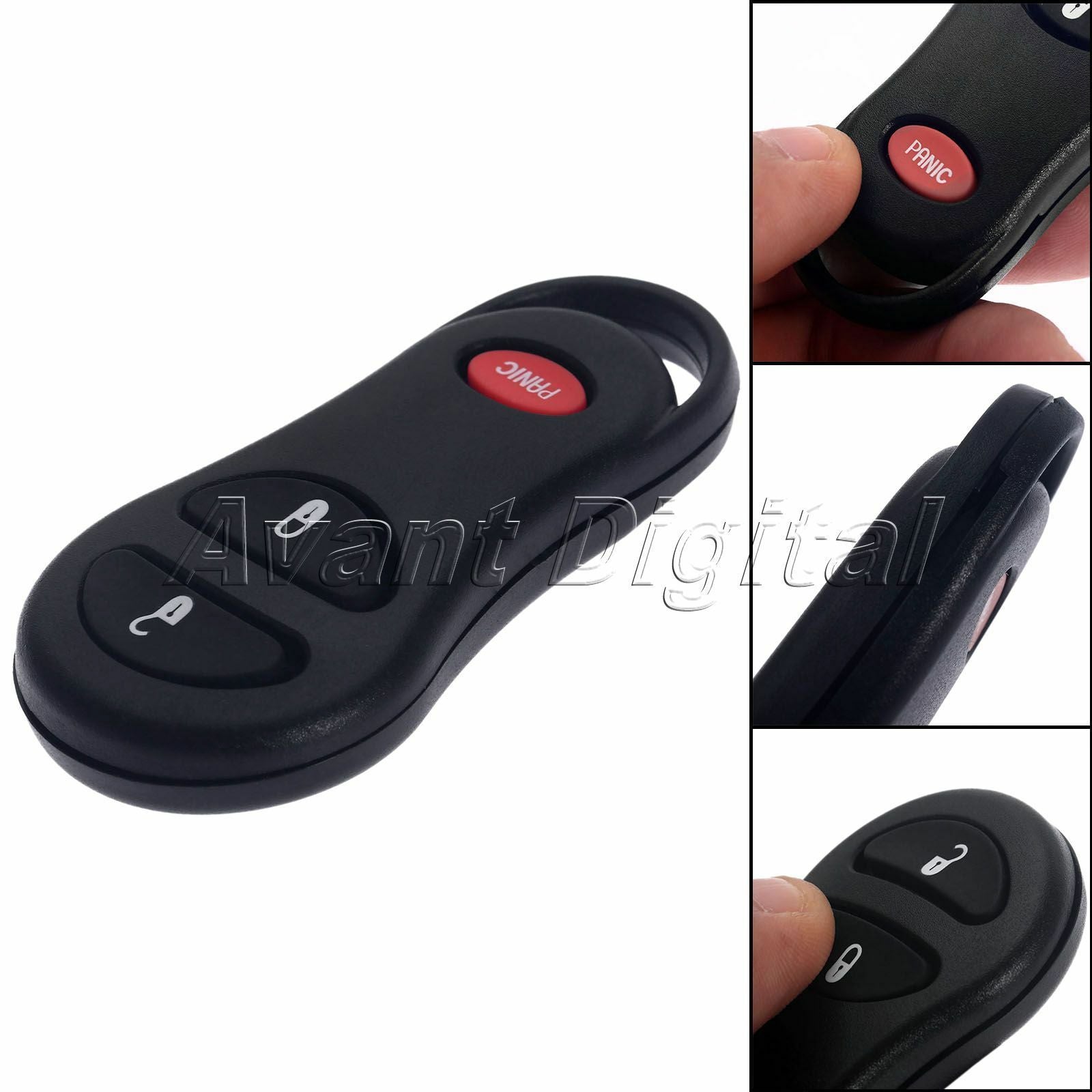 Replacement Entry Keyless Remote Fob Clicker Case Shell For Dodge Chrysler JEEP