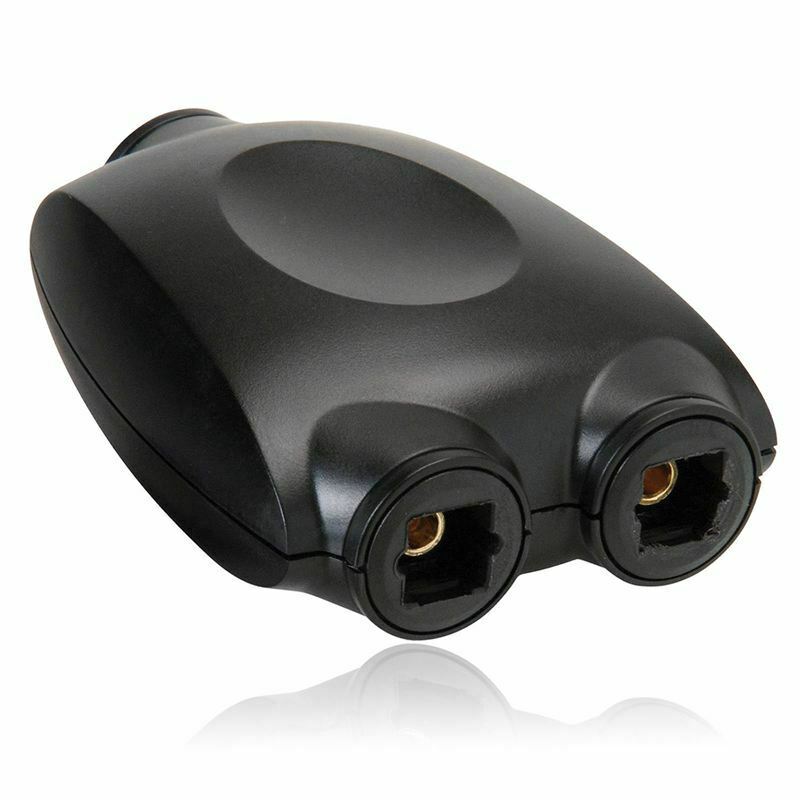 Cable Optical Digital Audio Splitter 2 Way Adapter Fiber Optic Converter D1V8V8