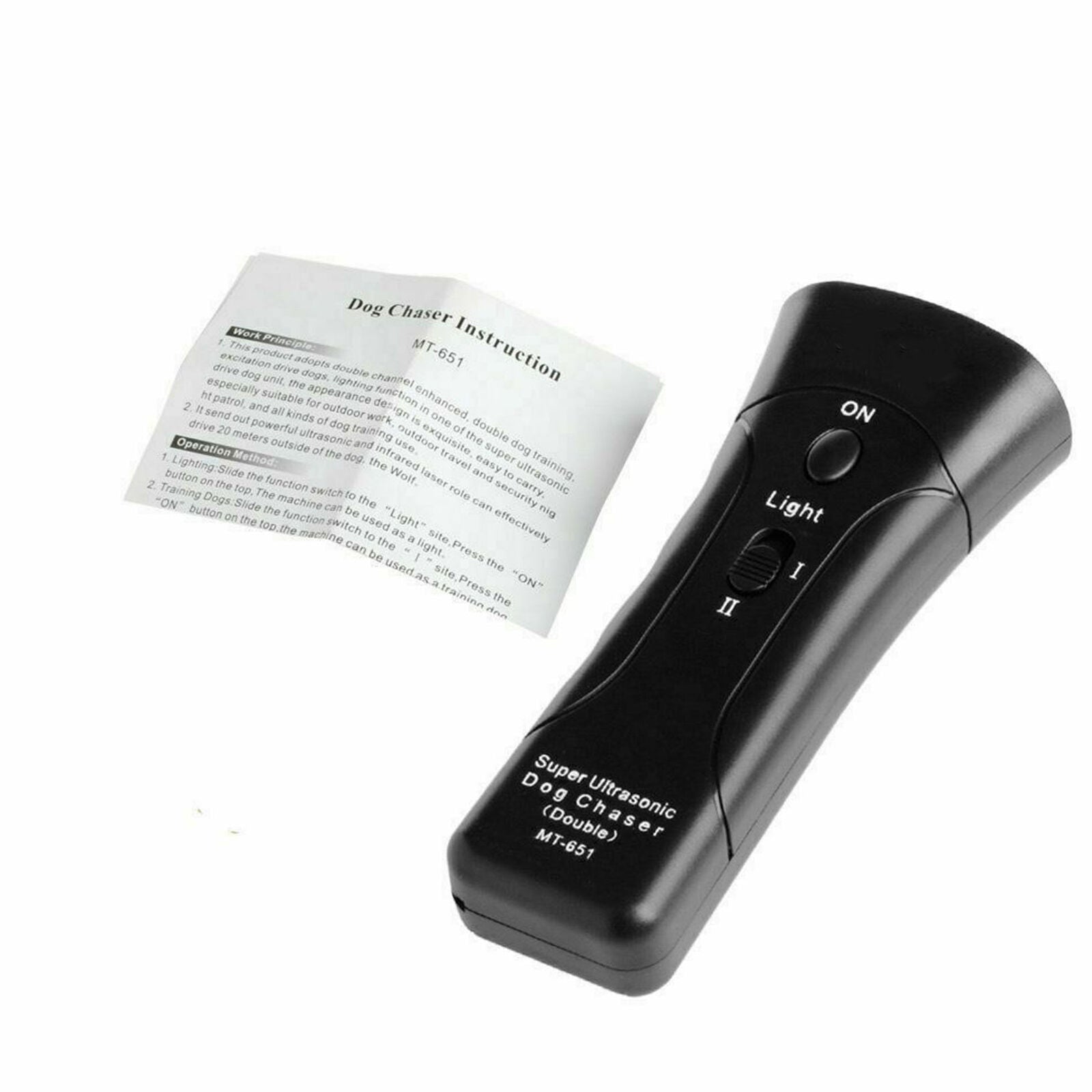 Ultrasonic Anti Dog Barking Pet Trainer LED Light Gentle Chaser Petgentle Device