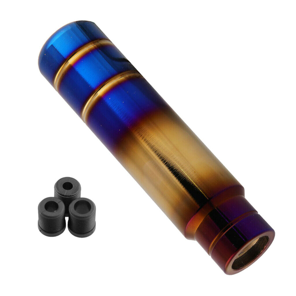 Burnt Blue Aluminum Universal Gear Shift Knob Manual Shifter Lever Head 13CM