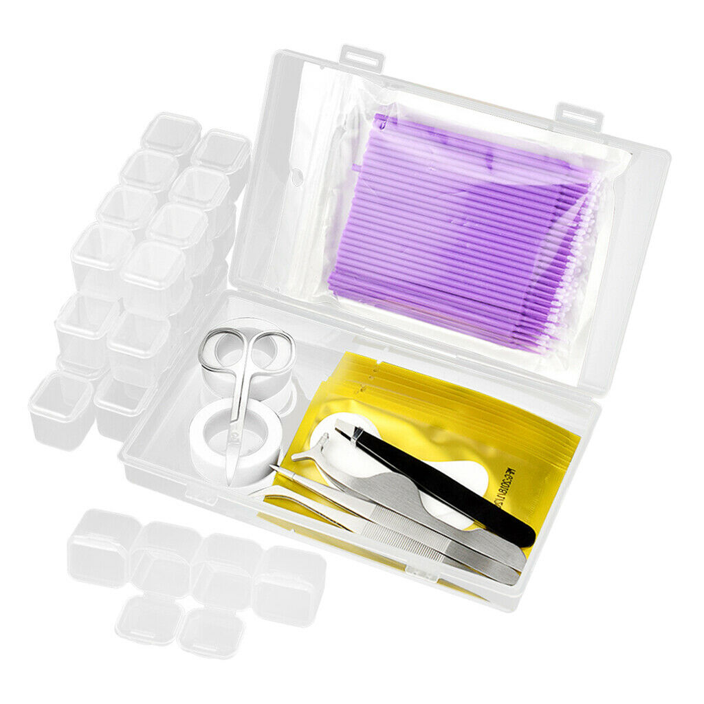 9 In 1 Individual Lash Tape Pads Micro Brush Eyelash Extension Supplies Set -