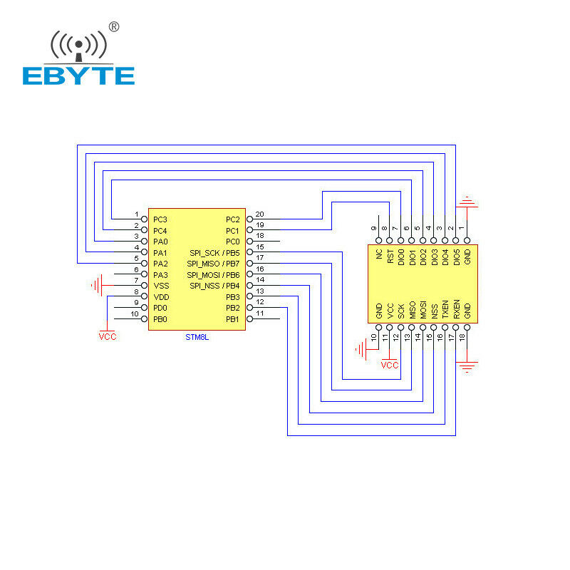 SX1276 1W SMD LoRa Long Distance 915MHz WirelessTransmitter Receiver E19-915M30S