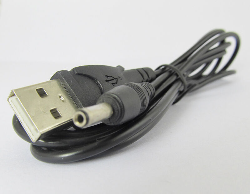 4pcs 1.5M/5ft 5V DC Power Cable USB 2.0 A Male Plug to 1.35 x 3.5mm DC Plug