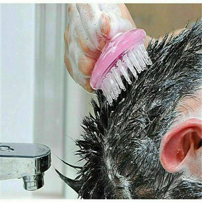 Silicone Massager Shampoo Scalp Soft Shower Body Washing Hair Brush Comb Massage