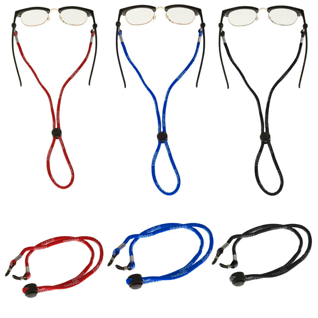 2 Pieces Adjustable Glasses Eyewear Holder Strap Sunglasses Neck Lanyard Rope