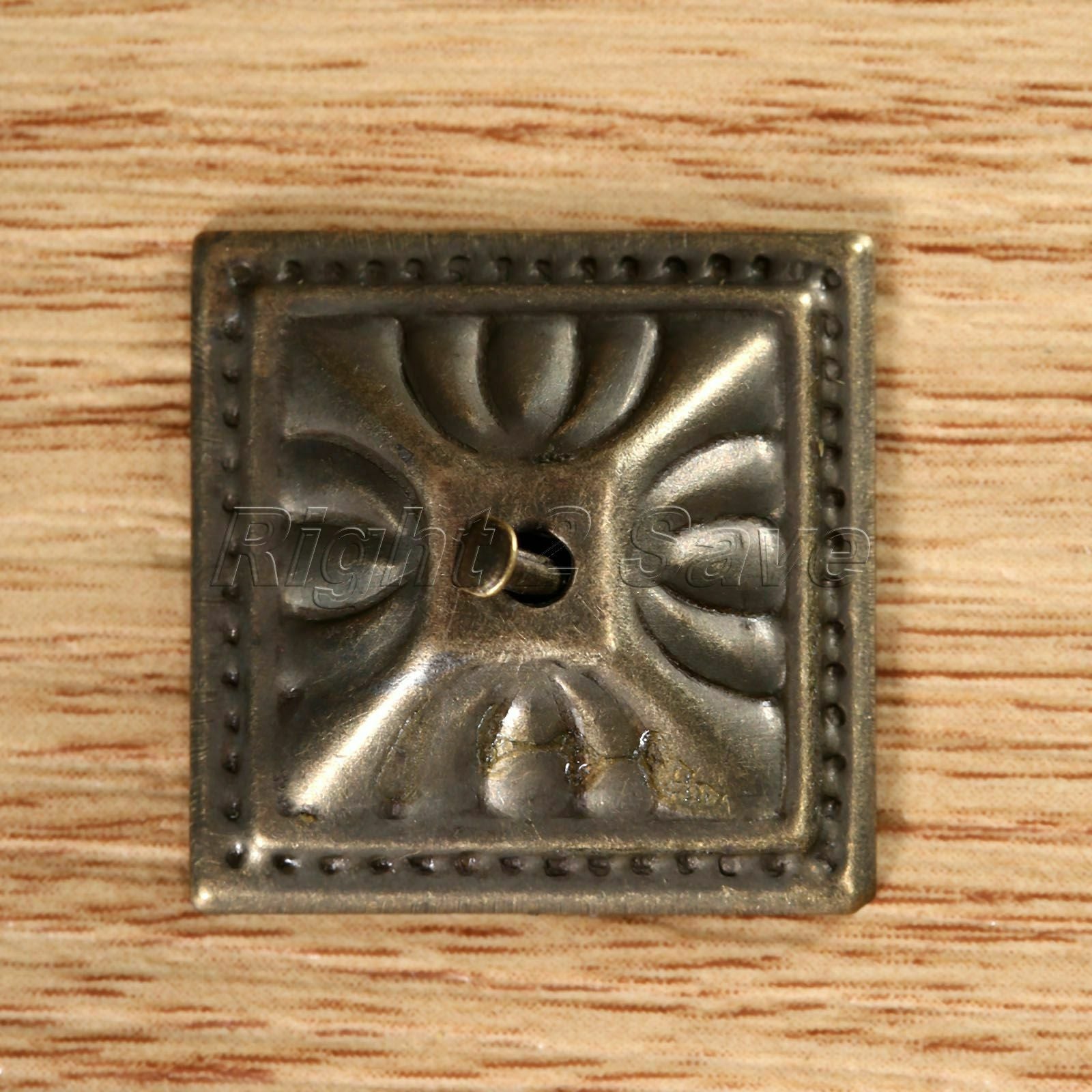 Retro Square Jewlery Box Upholstery Nail Closet Desk Drawer Tack Studs 10pcs