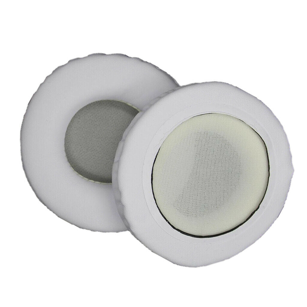 1 Pair Ear Pads Cushions Replacement Repair for 80mm Headphone White