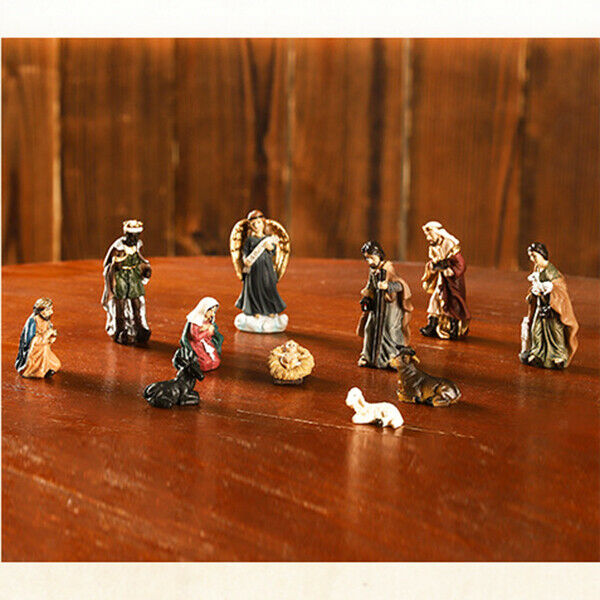 11 Pieces Christmas Nativity Display Set Figures Baby   Decoration Gifts