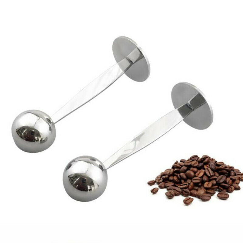 Stainless Steel Stand Coffee Measuring Tamper Spoon 1.97x5.51 inch.l8
