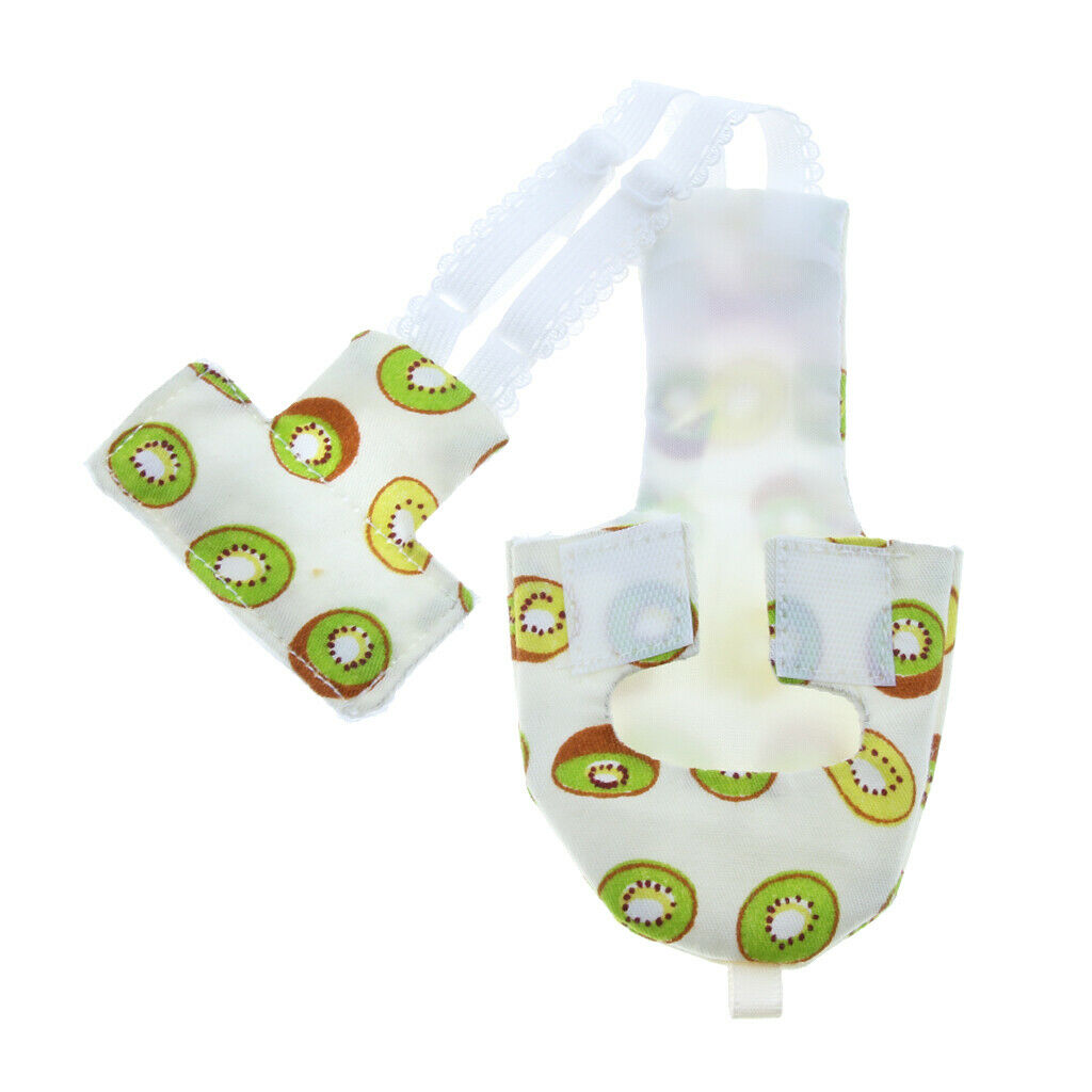 2 Pack  Parrot Birds Diaper Washable Cloth Nappy for Small to Large Birds M