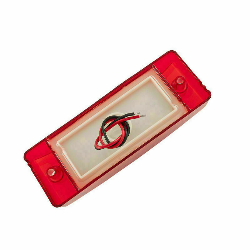 4x 6" Red 21 LED Side Marker Clearance Tail Lights for Trailer Truck Camper 12V