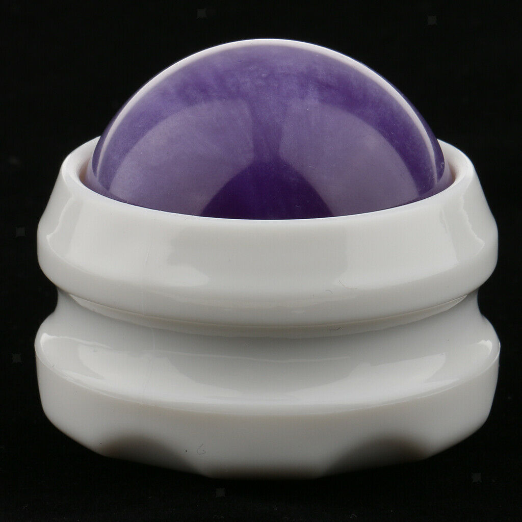Massage Roller Ball Massager Body Foot Neck Stress Release Purple White