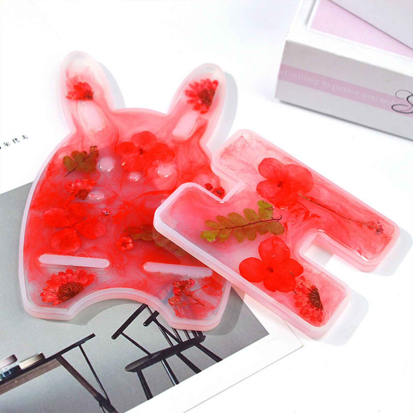 Cell Phone Stand Mold Set Epoxy Casting Mould Decoration Tool 6x Pattern