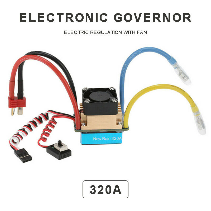 320A Waterproof Brushed ESC Electronic Speed Controller For RC Car Truck Boat