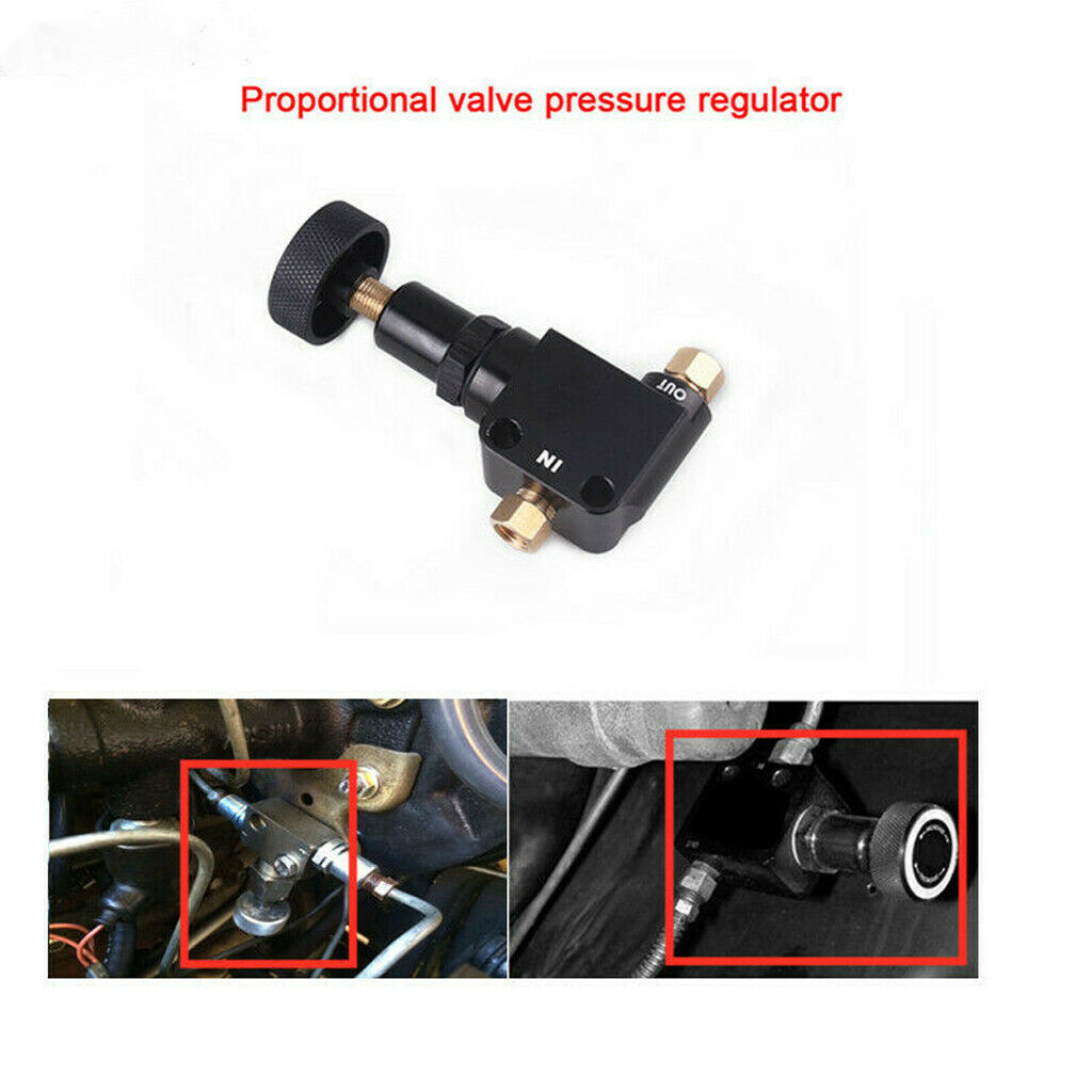 Black Adjustable Bias Brake Proportioning Valve AF64-3042BLK