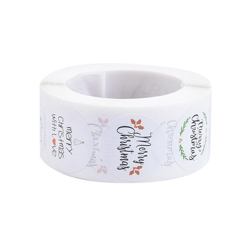 500Pcs Merry Christmas Stickers Red Green Christmas Style Label Gift Dec.l8